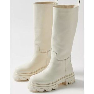 NWOT - Steve Madden Knee High Priority Boot in White